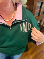 Custom Embroidered Comfort Colors Quarter Zip Sweatshirts