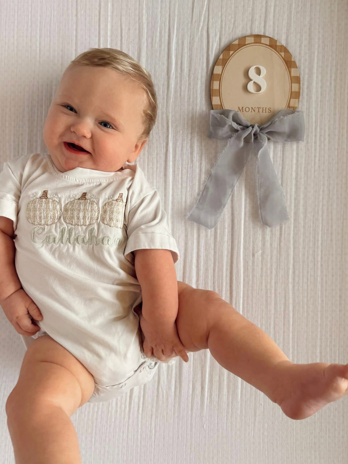 Pumpkin Trio Peter Pan Bubble Romper - Personalized