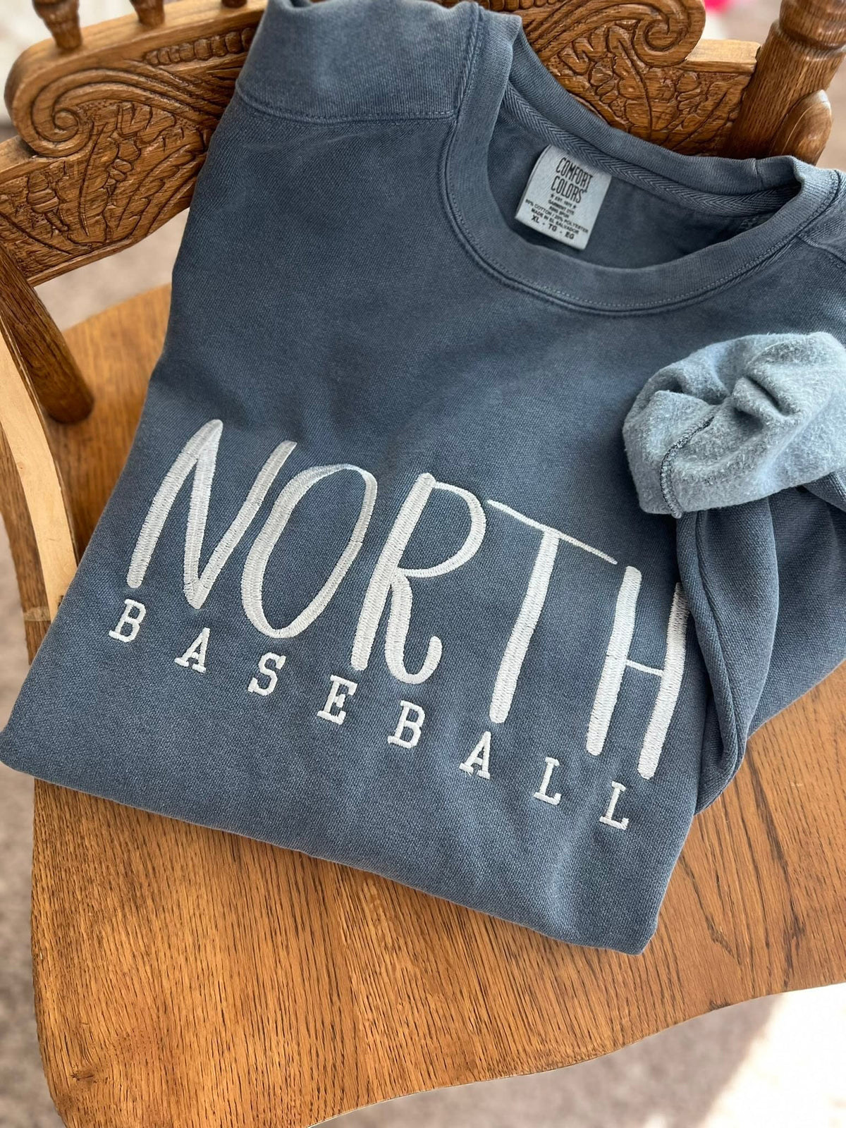 Custom Embroidered Comfort Colors Crewneck Sweatshirts