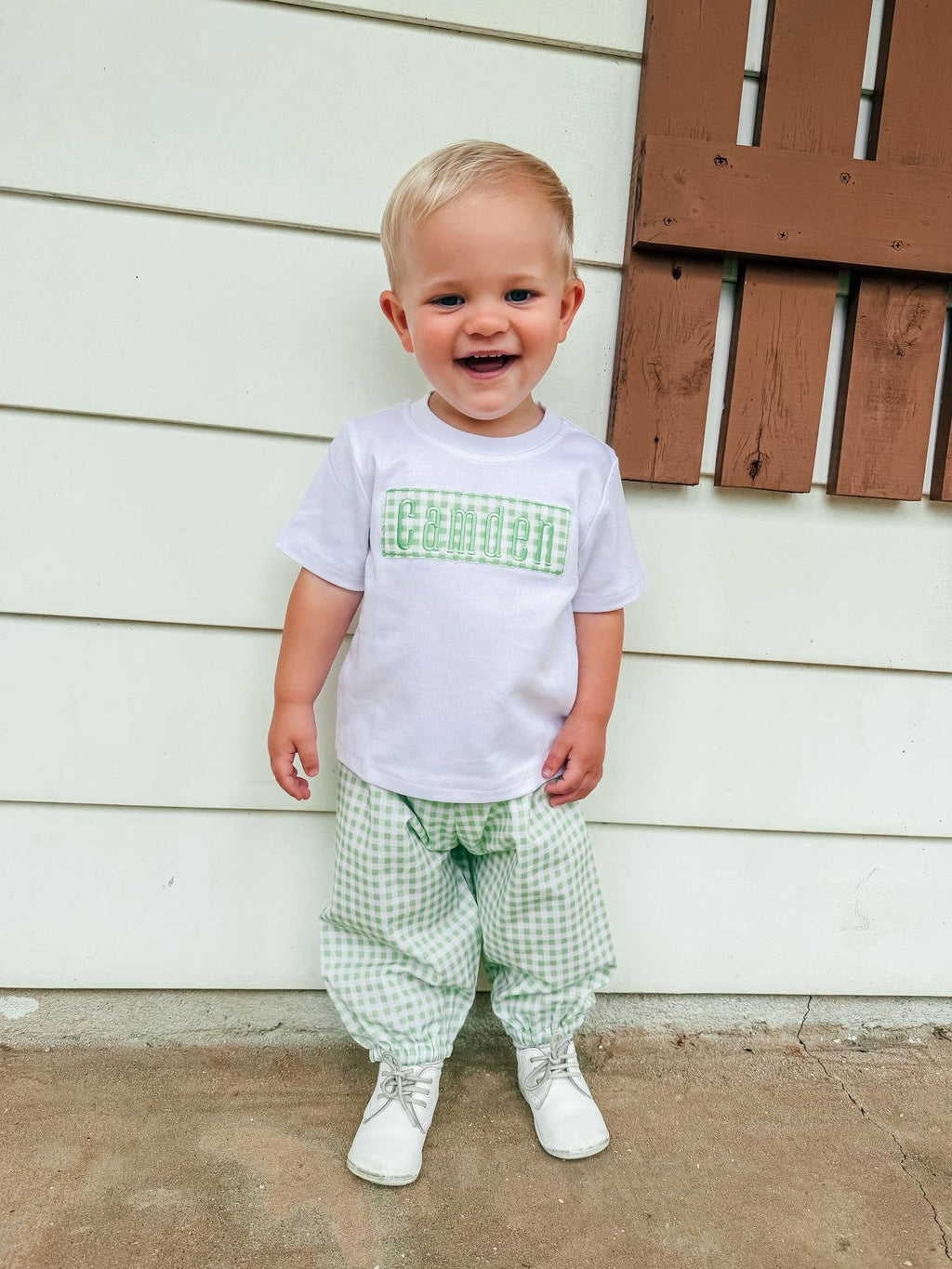 Boy's Personalized Pants Set