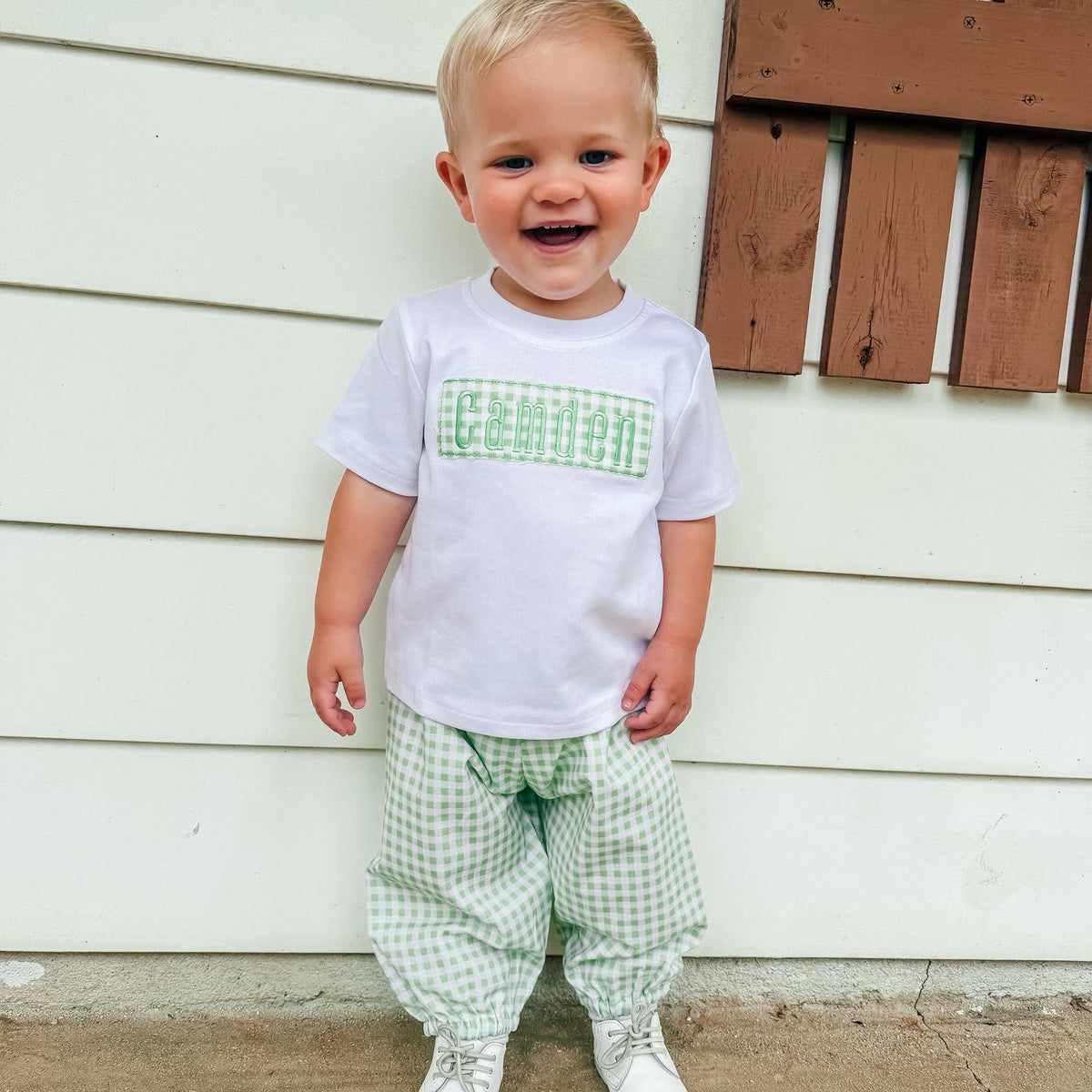Boy's Personalized Pants Set