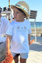 Boy's Kentucky Derby Horse & Jockey Trio Personalized Shorts Set