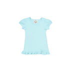 Girl's Monogrammed Applique Ruffle Short Set