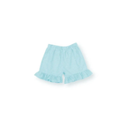 Girl's Monogrammed Applique Ruffle Short Set