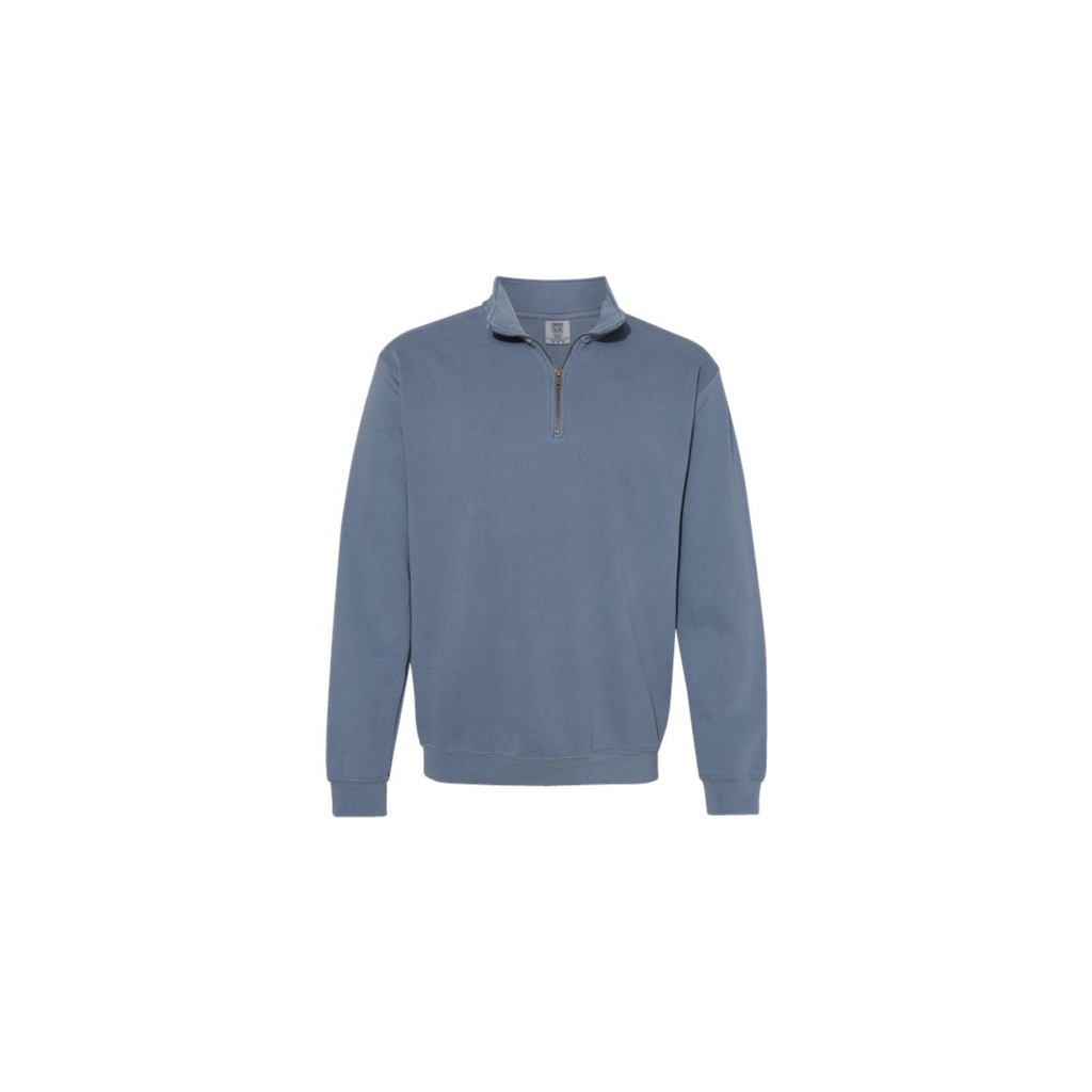 Custom Embroidered Comfort Colors Quarter Zip Sweatshirts