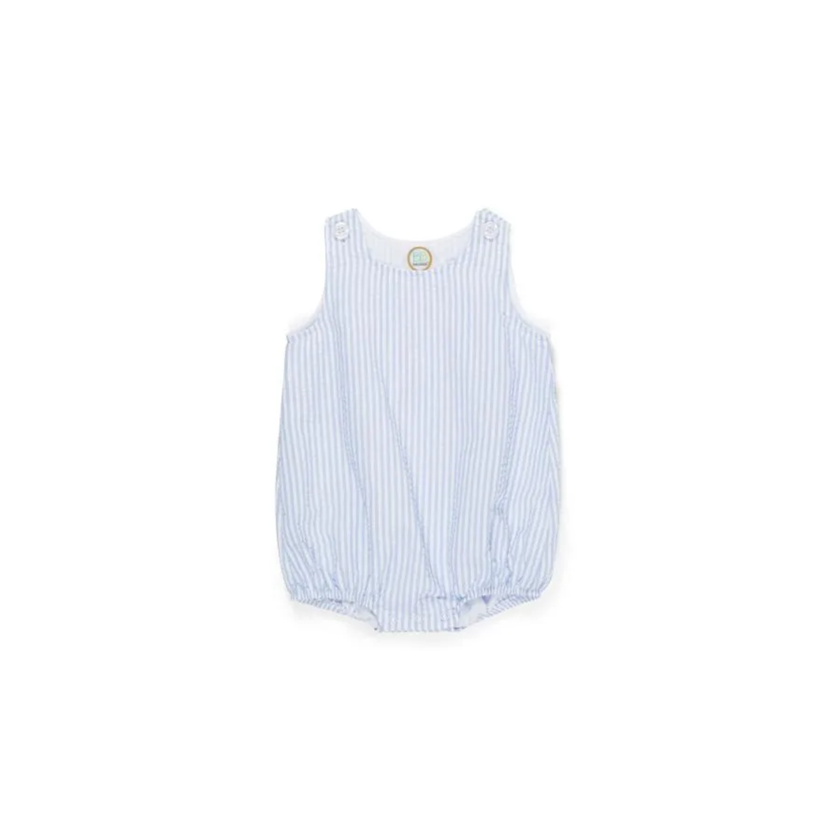 Monogrammed Seersucker/Gingham Bubble Romper