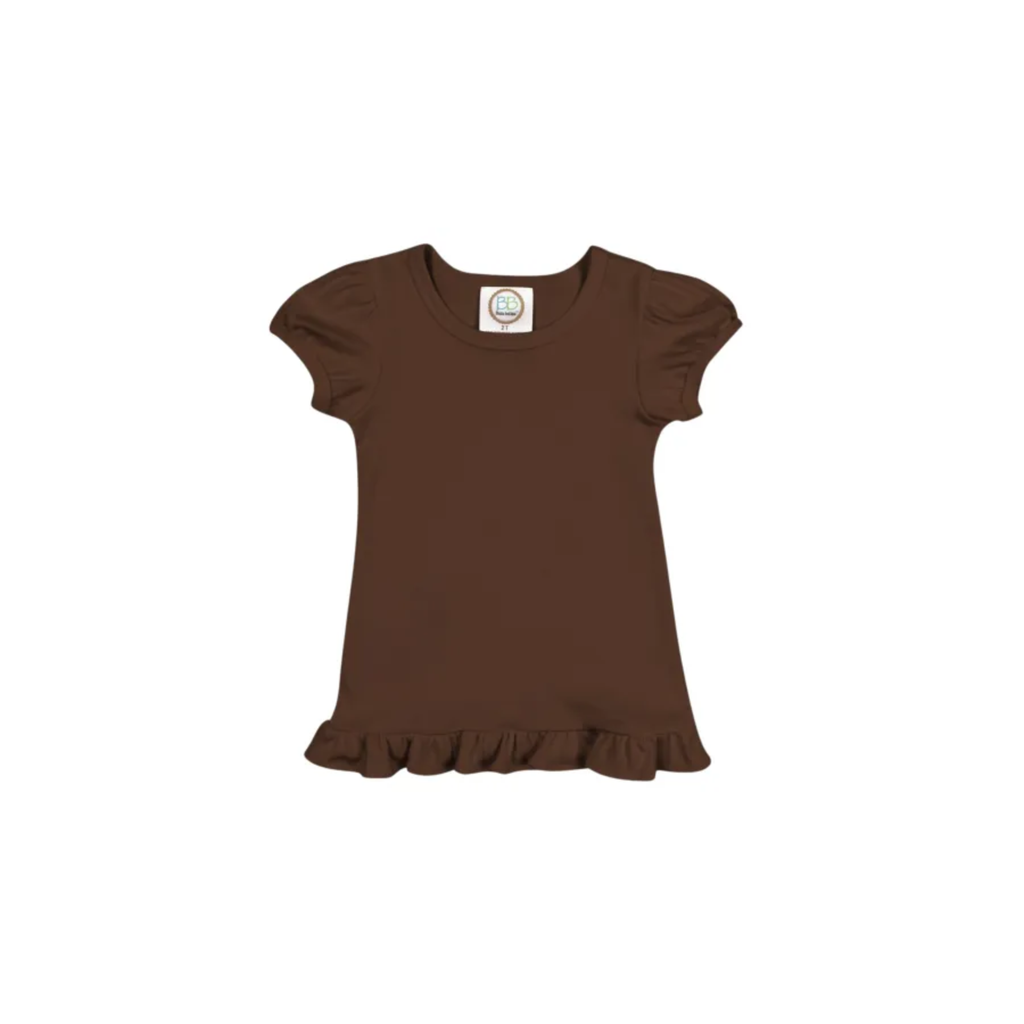 Girl's Monogrammed Applique Ruffle Short Set