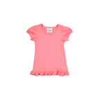 Girl's Monogrammed Applique Ruffle Short Set
