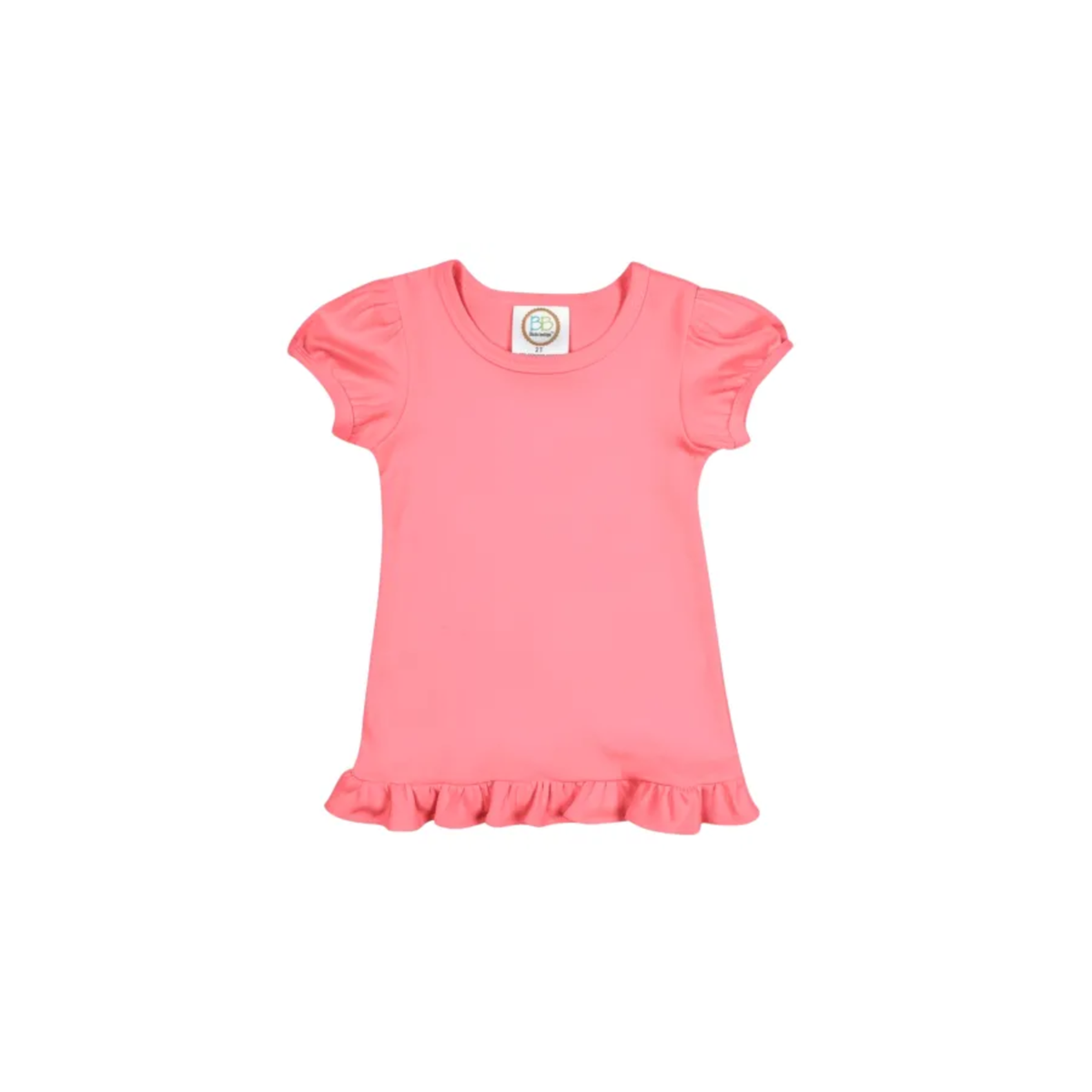 Girl's Monogrammed Applique Ruffle Short Set