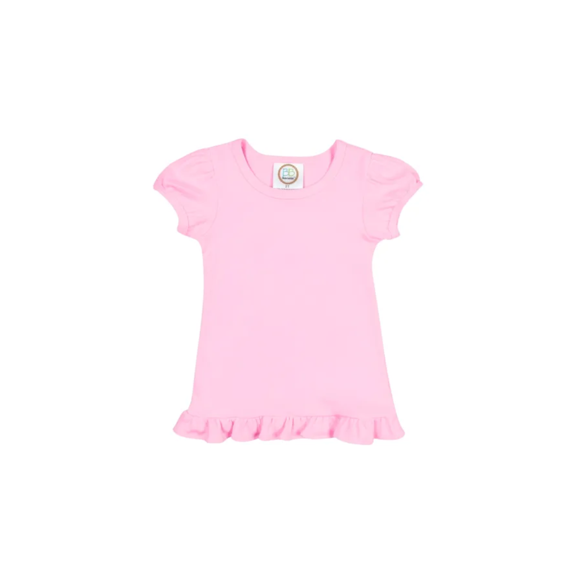 Girl's Monogrammed Applique Ruffle Short Set