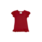 Girl's Monogrammed Applique Ruffle Short Set
