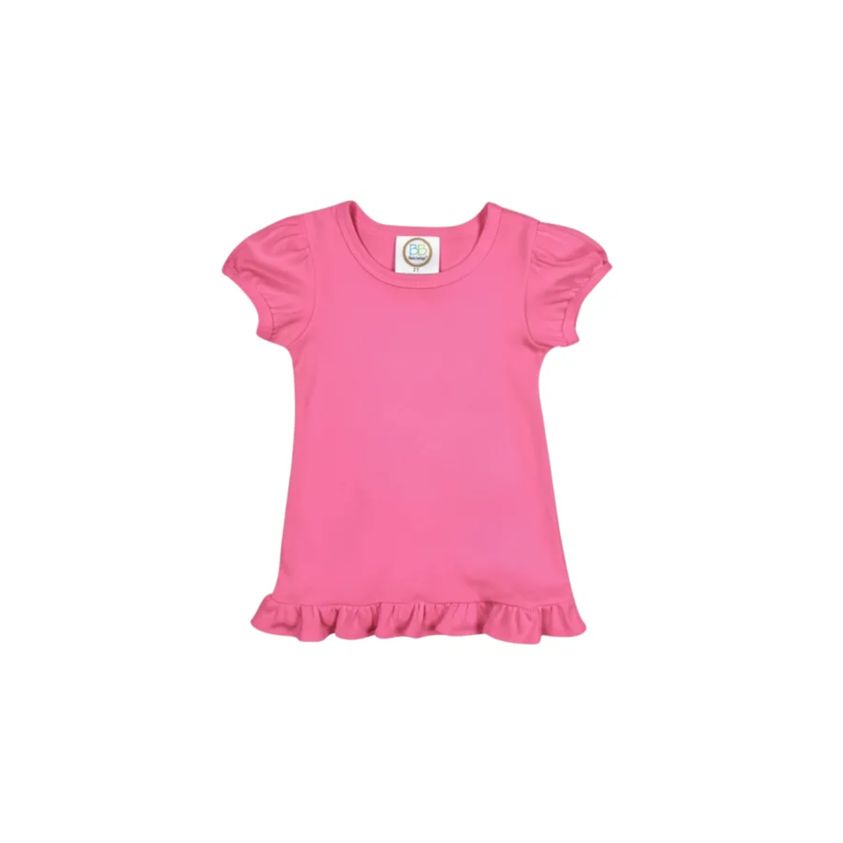 Girl's Monogrammed Applique Ruffle Short Set