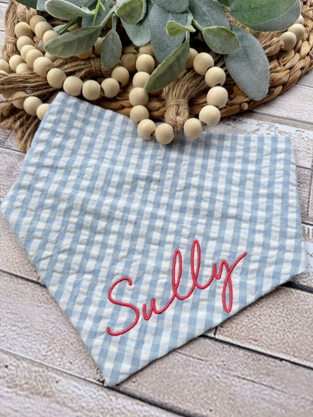 Personalized Preppy Dog Bandana