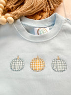 Pumpkin Trio Sweatshirt Bubble Romper