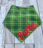 Christmas Holiday Personalized Dog Bandanas