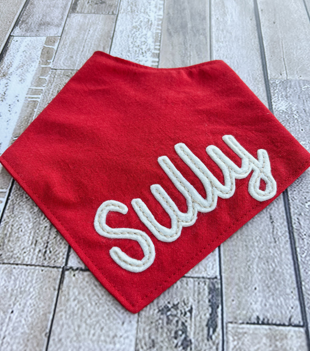 Christmas Holiday Personalized Dog Bandanas