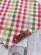 Christmas Holiday Personalized Dog Bandanas