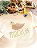 Mallard Duck Sweatshirt Bubble Romper