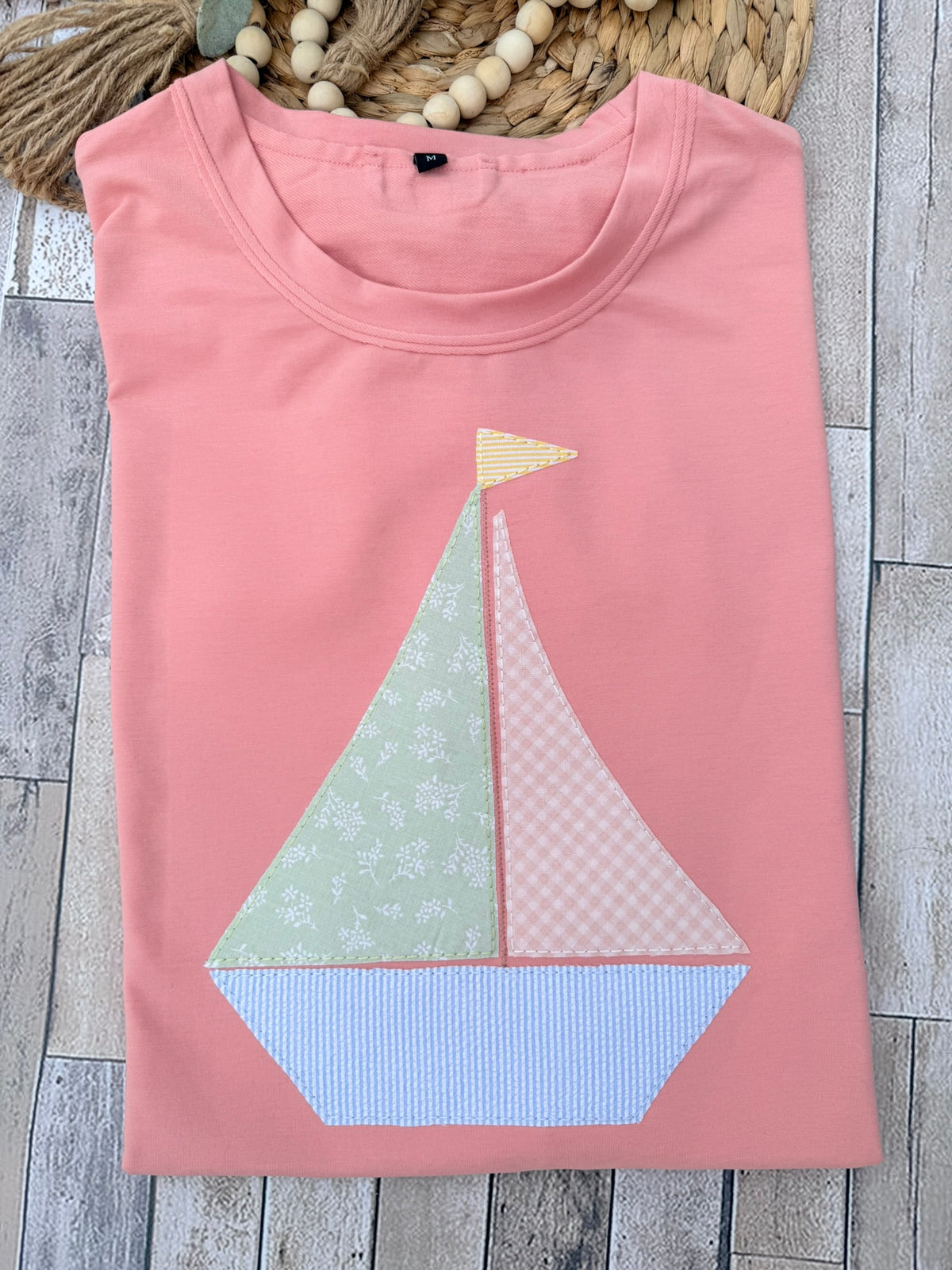 Women's Applique Oversized Crop Tee