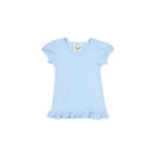 Girl's Monogrammed Applique Ruffle Short Set