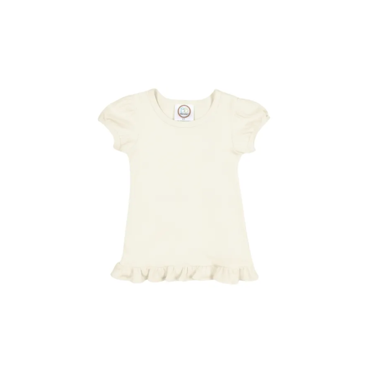 Girl's Monogrammed Applique Ruffle Short Set