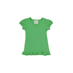 Girl's Monogrammed Applique Ruffle Short Set
