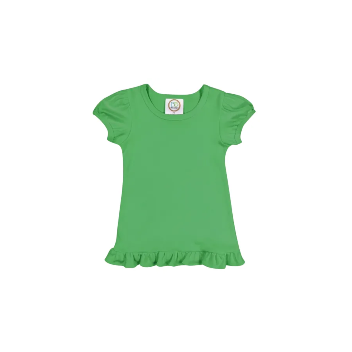 Girl's Monogrammed Applique Ruffle Short Set