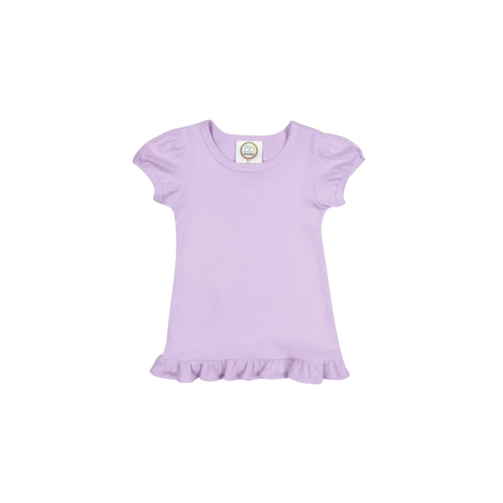 Girl's Monogrammed Applique Ruffle Short Set