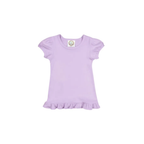 Girl's Monogrammed Applique Ruffle Short Set