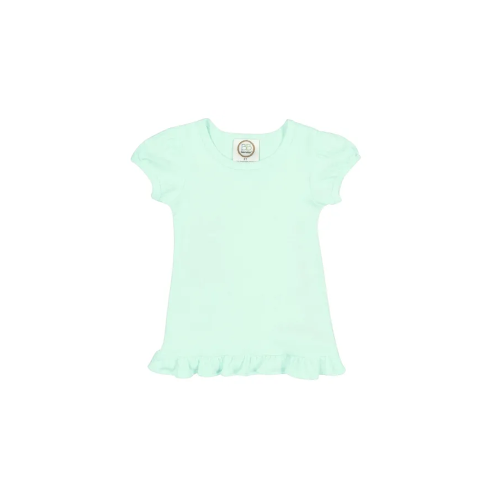 Girl's Monogrammed Applique Ruffle Short Set