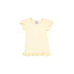 Girl's Monogrammed Applique Ruffle Short Set