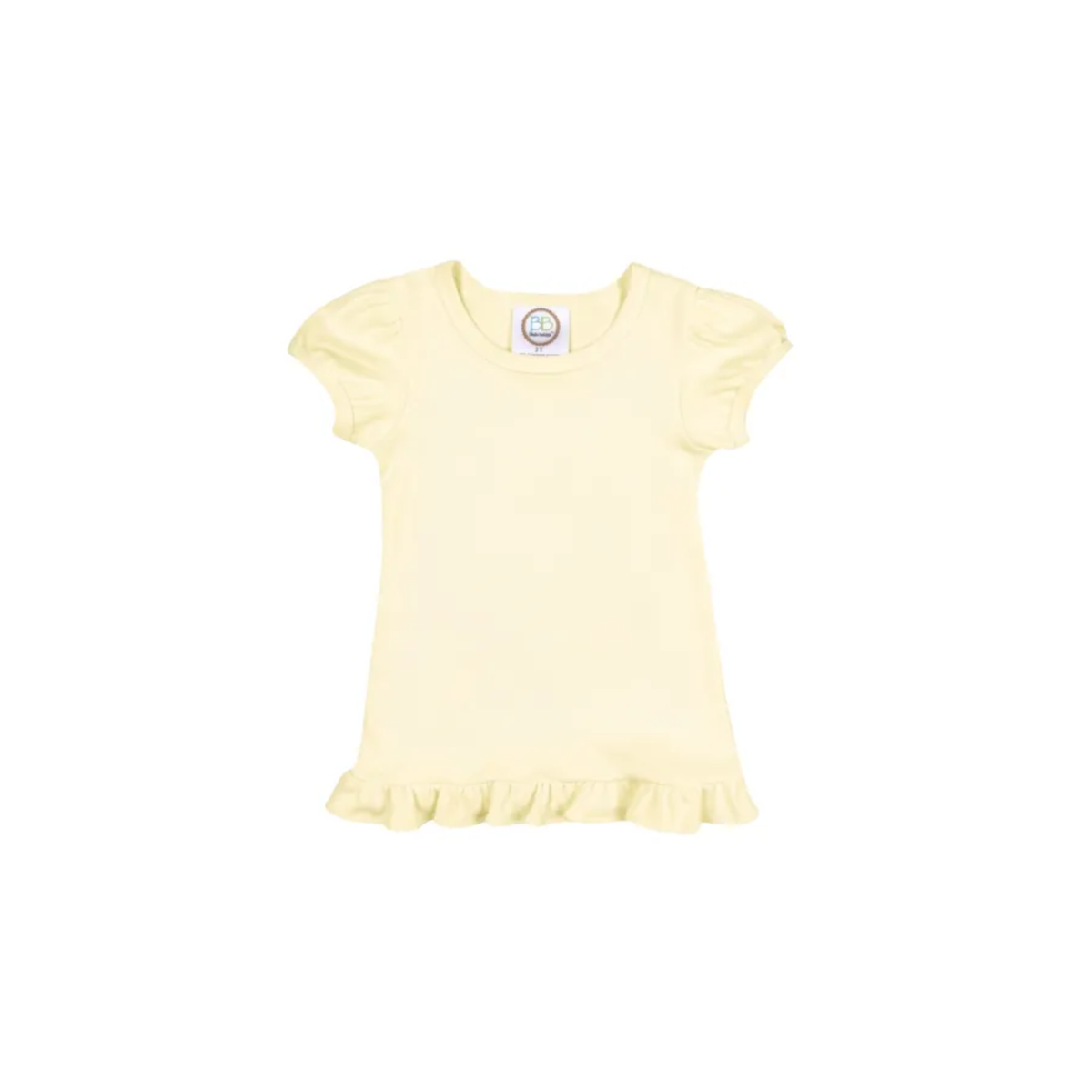 Girl's Monogrammed Applique Ruffle Short Set
