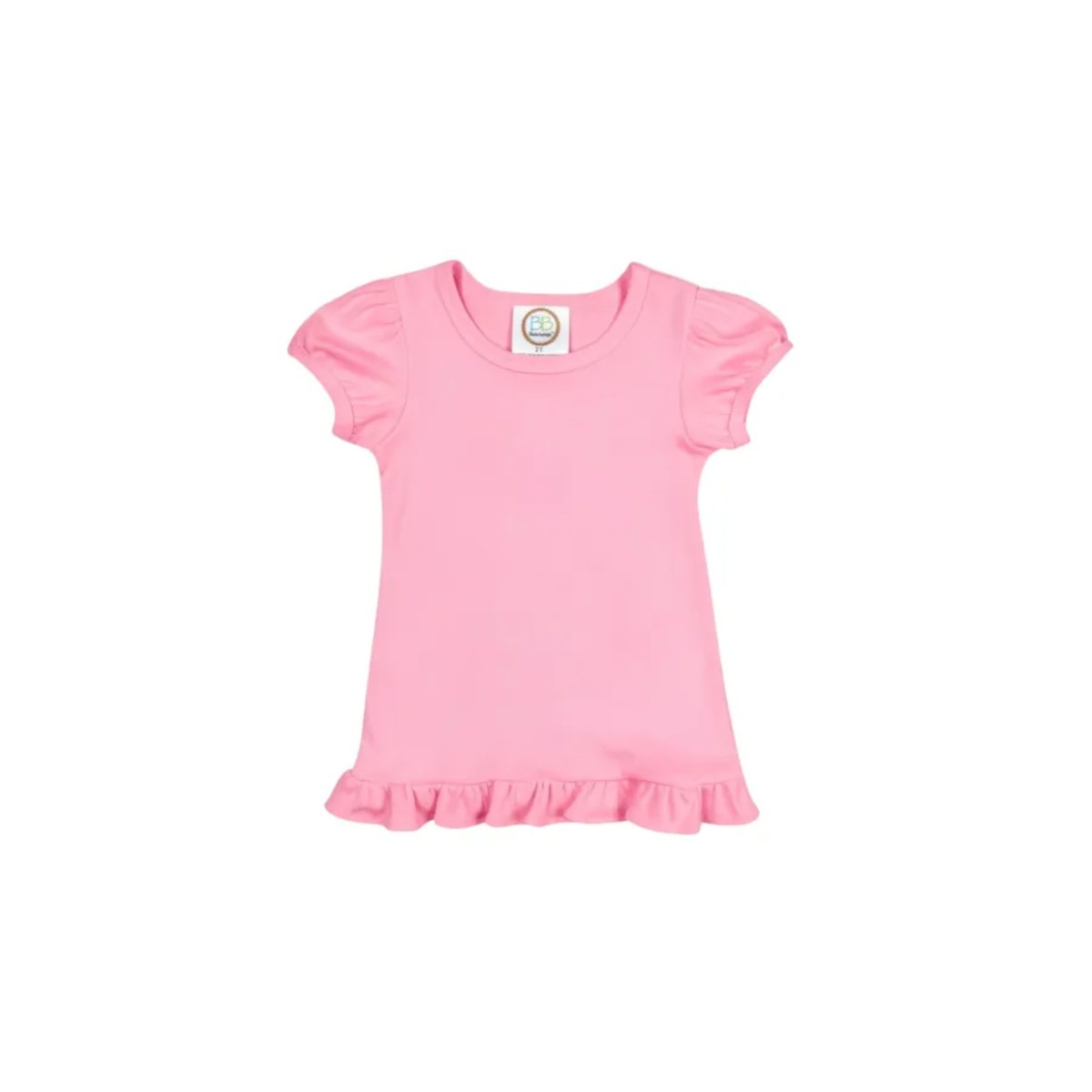 Girl's Monogrammed Applique Ruffle Short Set
