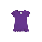 Girl's Monogrammed Applique Ruffle Short Set