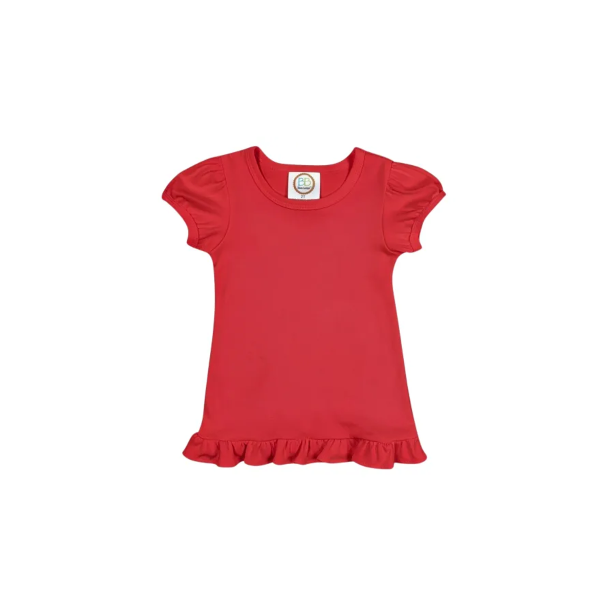 Girl's Monogrammed Applique Ruffle Short Set