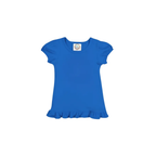 Girl's Monogrammed Applique Ruffle Short Set