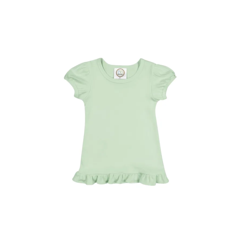Girl's Monogrammed Applique Ruffle Short Set