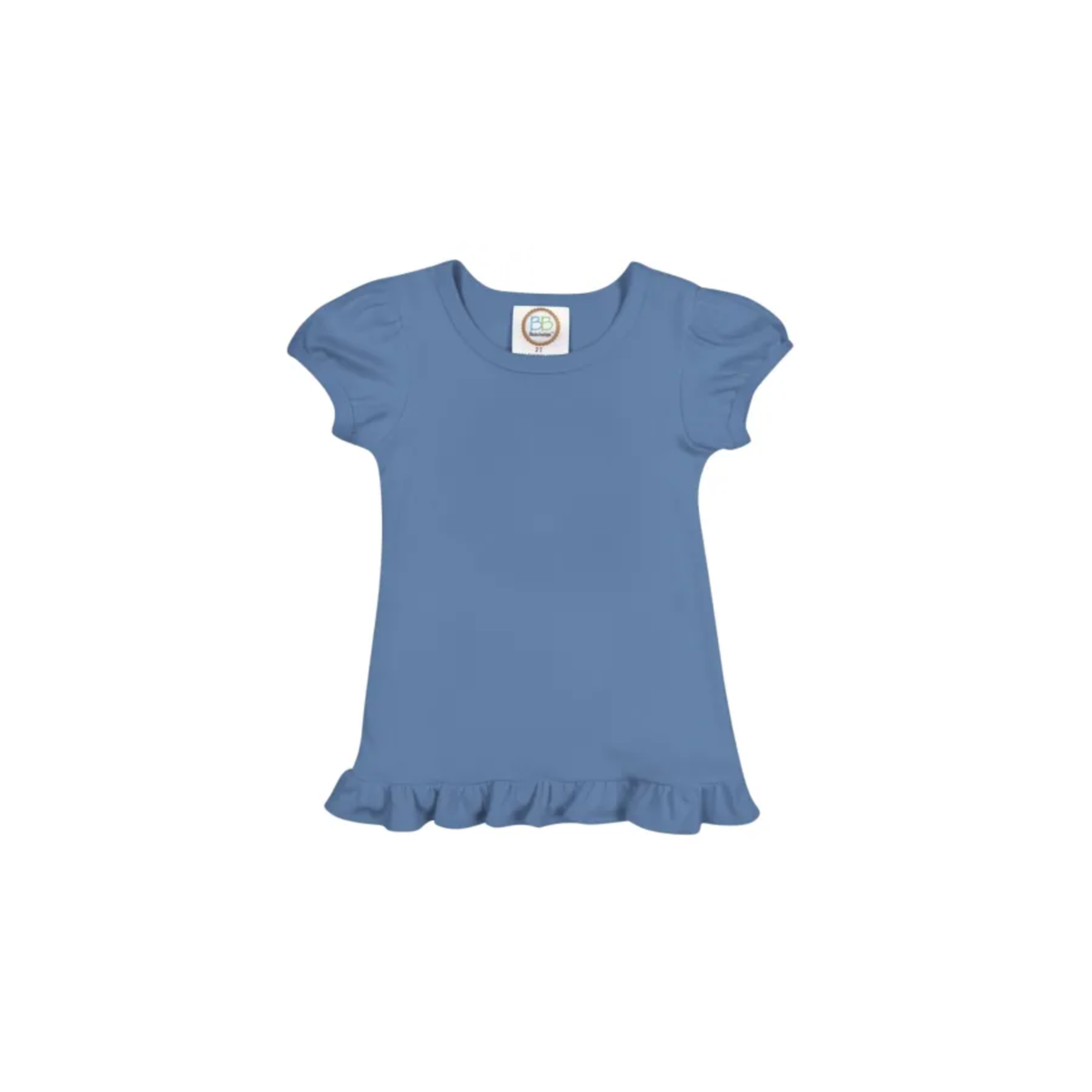 Girl's Monogrammed Applique Ruffle Short Set