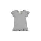Girl's Monogrammed Applique Ruffle Short Set