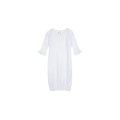 Monogrammed Ruffle Baby Gown & Burp Cloth Set