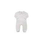 Monogrammed Piped Peter Pan Collar Romper