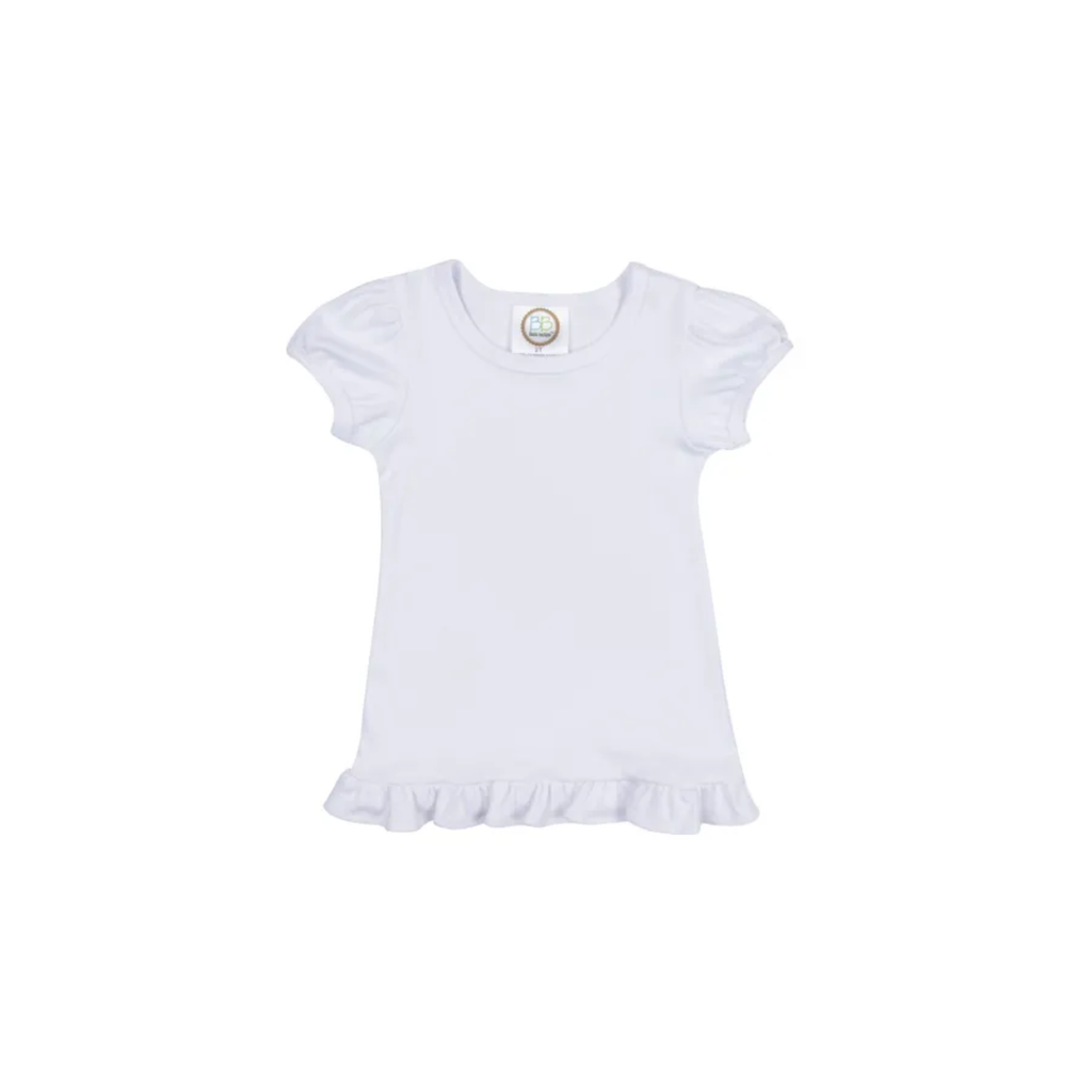 Girl's Monogrammed Applique Ruffle Short Set