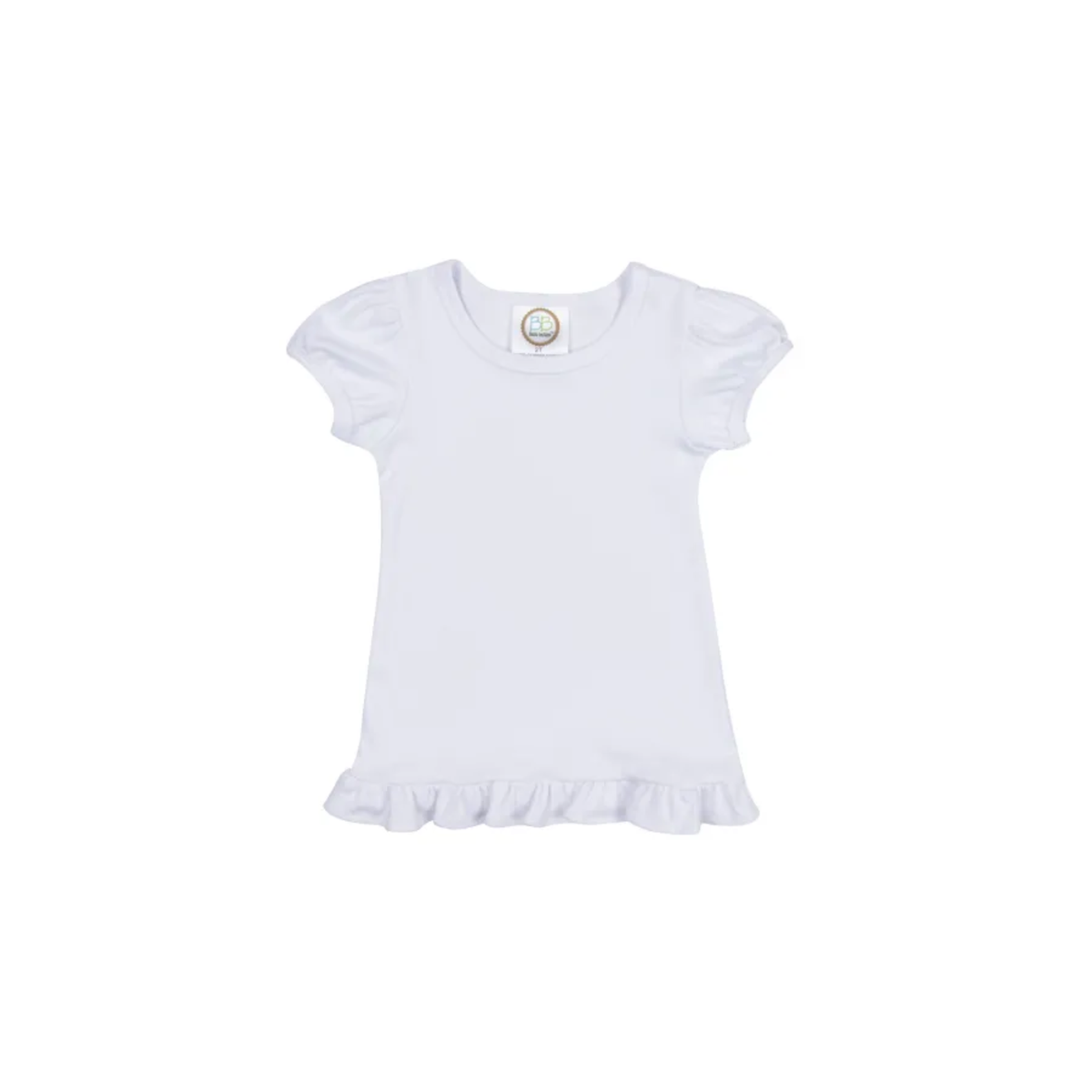Girl's Monogrammed Applique Ruffle Short Set