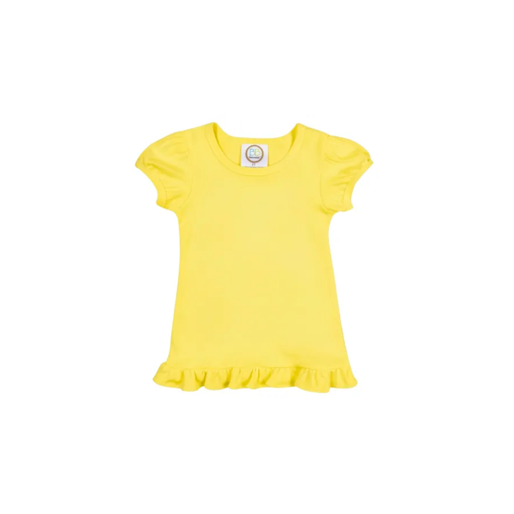 Girl's Monogrammed Applique Ruffle Short Set