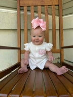 Girls Monogrammed Diaper Set